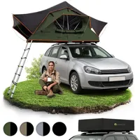 Juskys Autodachzelt Lago 120 x 210 cm Schwarz /