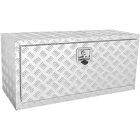 Vevor Truckbox Werkzeugbox Anhängerbox Werkzeugkasten 914x430x460mm Pickup-Aufbewahrungsbox, Aluminium-Diamantplatten-Werkzeugkasten mit