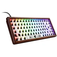 Sharkoon SKILLER SGK50 S3 Wood Barebone, RGB Gaming Keyboard
