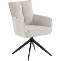 Set One by Musterring Armlehnstuhl Tucson Stoff beige/schwarz 2er