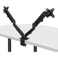 Lindy 40708 Dual-Desktop-Displayhalterung mit Gasdruckfeder