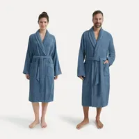 Möve Bademantel Basic Blau L