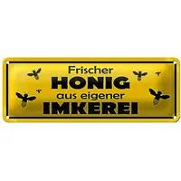 Roomando Blechschild | Frischer Honig | aus eigener Imkerei