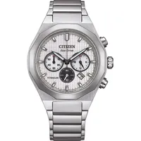 Citizen CA4690-51A Eco-Drive Herren-Solaruhr Chronograph Titan Silberfarben