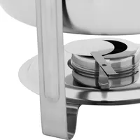 Royal Catering Chafing Dish rund 5 l 1 Brennstoffhalter,