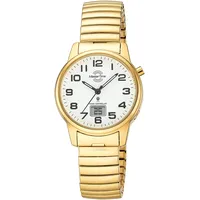 Master Time MTLA-10947-12Z Damen-Funkuhr Daily Zugband Goldfarben