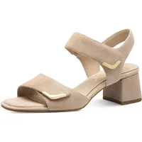 TAMARIS Comfort Damen Sandalen mit Absatz aus Leder mit
