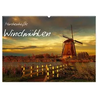 Calvendo Märchenhafte Windmühlen (Wandkalender 2026 DIN A2 quer), CALVENDO