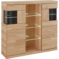 Home Affaire »Ribe,120cm breit,112cm hoch, Fronten Massivholz,12 Fächer«, Holz