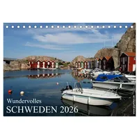 Calvendo Wundervolles Schweden 2026 (Tischkalender 2026 DIN A5 quer),