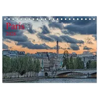 Calvendo Paris (Tischkalender 2026 DIN A5 quer), CALVENDO Monatskalender