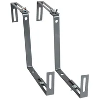 Buri Blumenkastenhalter Balkonkastenhalter in grau 2er-Set - Befestigung an