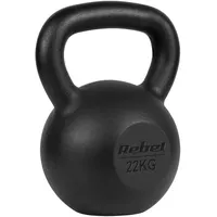 Rebel electro Rebel Kettlebell Gusseisen 22 kg schwarz