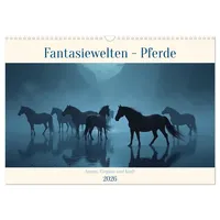 Calvendo Fantasiewelten - Pferde (Wandkalender 2026 DIN A3 quer),
