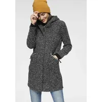 POLARINO Strickmantel, atmungsaktiv und wärmeisolierend. Strickoptik außen, Fleece innen.,
