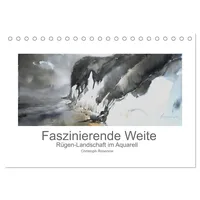 Calvendo Faszinierende Weite. Rügen-Landschaft im Aquarell (Tischkalender 2026 DIN