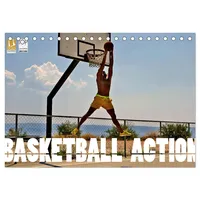 Calvendo Basketball Action (Tischkalender 2026 DIN A5 quer), CALVENDO