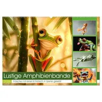 Calvendo Lustige Amphibienbande (Wandkalender 2026 DIN A2 quer), CALVENDO