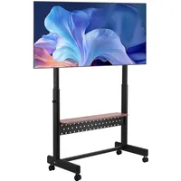 Vevor rollbarer TV-Ständer TV-Wagen für 1397-2540 mm Bildschirme, höhenverstellbarer