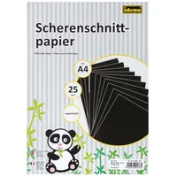 IDENA Scherenschnittpapier A4, 25 Blatt, ungummiert