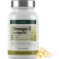 Exvital Omega 3 aus Algenöl, 2000mg DHA & EPA