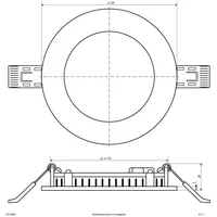 EVN LED-Einbaupanel LTR120925