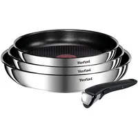 Tefal Ingenio Emotion Induktions-Bratpfannen-Set, antihaftbeschichtet, Edelstahl, 4-teilig, L897S474