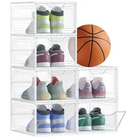Songmics Schuhboxen, schwarz