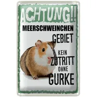 Roomando Achtung!! Meerschweinchen Gebiet | Kein Zutritt ohne Gurke