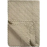 Ib laursen Quilt aus Baumwolle mit Streifen in oliv