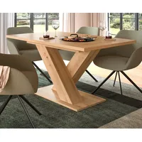Inn.furn Esstisch in Artisan Eiche Tisch ausziehbar X-Gestell 150