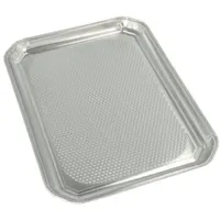 Papstar Starpak 3 Servierplatten, Alu eckig 35 x 26