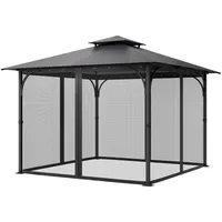 Vevor Moskitonetz für Pavillon, Mückennetz-Ersatz, passend für 304,8x304,8x204,2 cm
