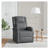 VidaXL Massagesessel Grau Kunstleder