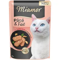 Miamor Pâté & Filet mit Lachs 10 x 85