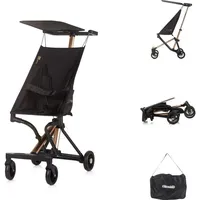 Chipolino Kinderwagen, Buggy Unique Aluminiumrahmen faltbar 3-Punkt-Gurt Tasche schwarz