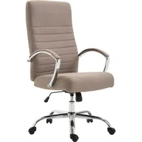 TPFLiving Bürostuhl Vallon Stoff Taupe