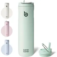 Luxuskollektion Isolierte Trinkflasche 680ml mit Strohhalm und