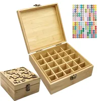 Gracelaza Aufbewahrungsbox aus Bambus für ätherisches Öl Aromatherapie –