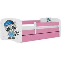 Raumhirsch furniture Kinderbett 80 x 180 cm Holzwerkstoff rosa