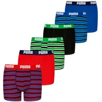 Puma Boxershort 6er Pack in Blau/Grün/Rot | Gr.: 170-176