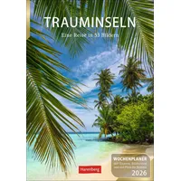 Harenberg Trauminseln Wochenplaner 2026 - Eine Reise in 53