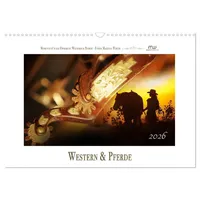 Calvendo Western und Pferde (Wandkalender 2026 DIN A3 quer),