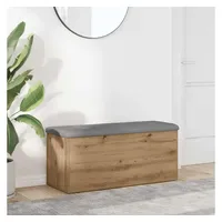 VidaXL Sitzbank mit Stauraum Artisan-Eiche 102x42x45 cm Holzwerkstoff