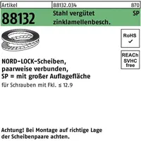 NORD-LOCK Unterlegscheibe R 88132 geklebt NL 5 SP Sta