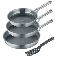 Berndes 4-tlg. Koch-Set aus Edelstahl, inkl. Pfannenwender - Tricion