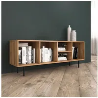 Homestyle4u TV Board Holz TV-Schrank Lowboard Unterschrank Sideboard 140cm