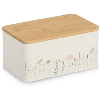 Zeller Vorratsdose "Flowers" in Creme - (B)20 x (H)9,5