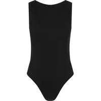 URBAN CLASSICS Ladies Rib Tank Body - Schwarz -