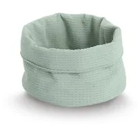 Zeller Aufbewahrungskorb, Waffelpiqué, Polyester, mint, ca. Ø 20 x